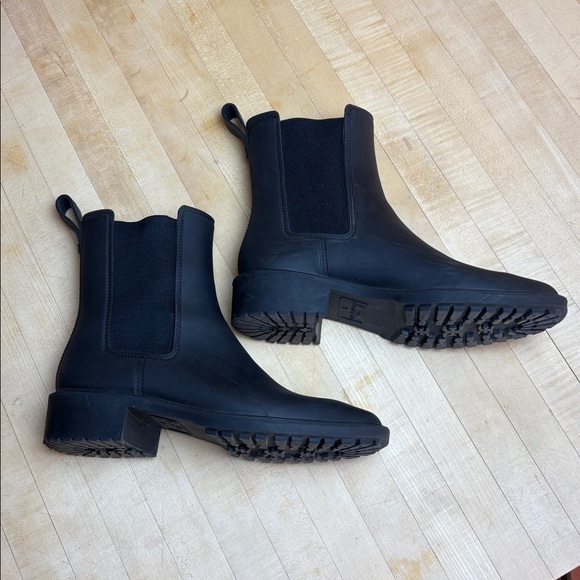 Sam Edelman Sue Rubber Rain Ankle Boot Women’s Waterproof Chelsea Black US 8M - Picture 3 of 8